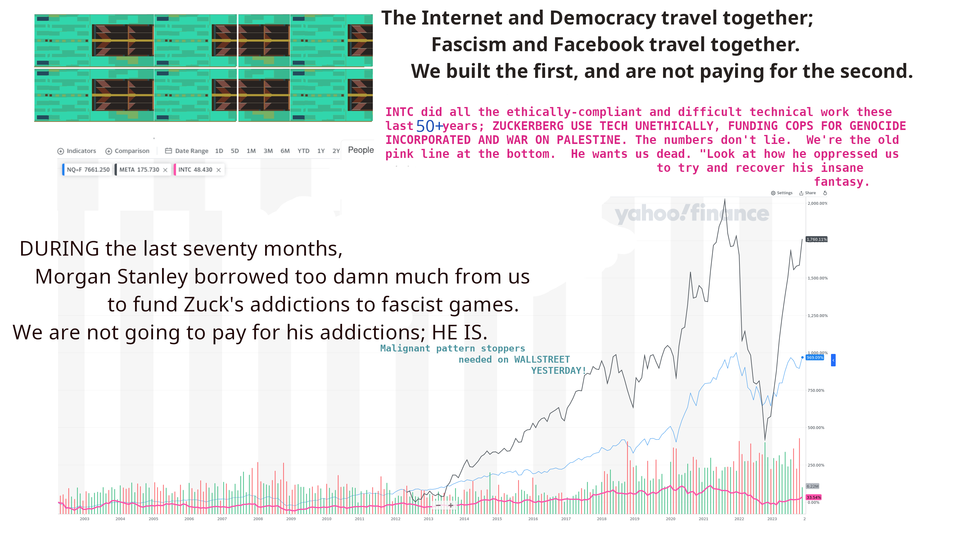 democracy travels with the Internet